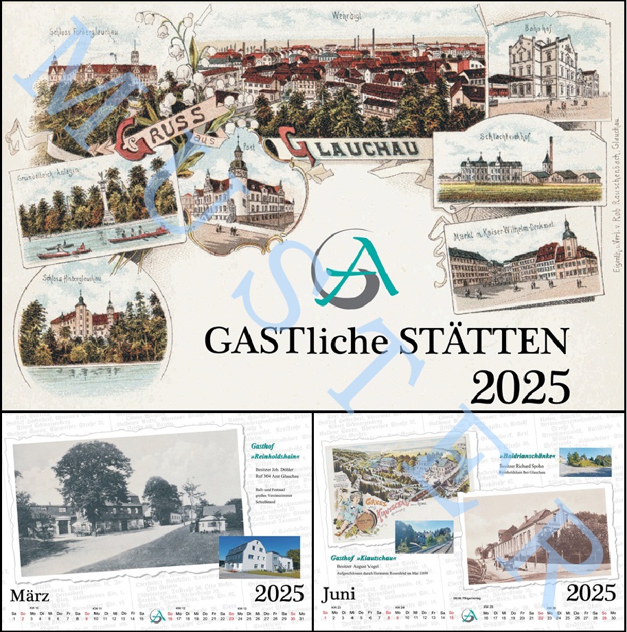 Kalender 2025 AG Geschichte Gaststätten Glauchau